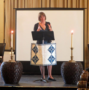 Alison J Buttrick Patton preaching at the Seabury Center